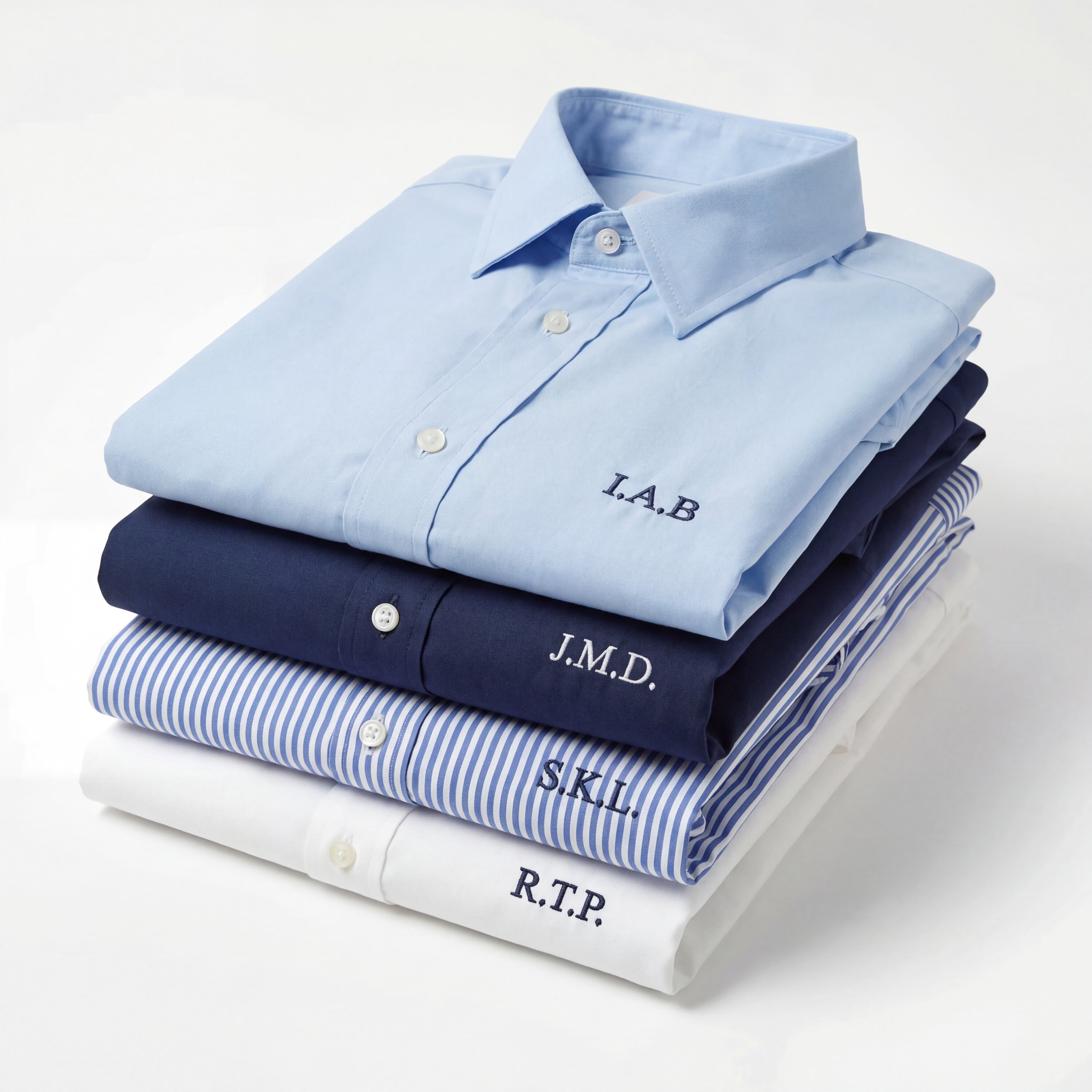 Monogramed Shirt- 4 pack